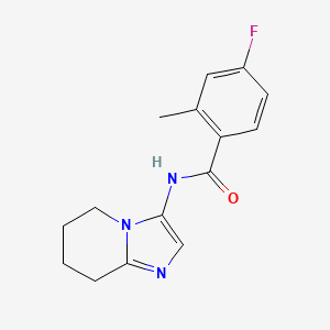 4-fluoro-2-methyl-N-(5,6,7,8-tetrahydroimidazo[1,2-a]pyridin-3-yl)benzamide