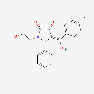 3-hydroxy-1-(2-methoxyethyl)-4-(4-methylbenzoyl)-5-(4-methylphenyl)-2,5-dihydro-1H-pyrrol-2-one