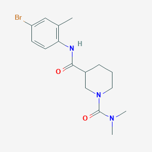 N~3~-(4-bromo-2-methylphenyl)-N~1~,N~1~-dimethylpiperidine-1,3-dicarboxamide