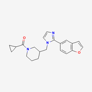 3-{[2-(1-benzofuran-5-yl)-1H-imidazol-1-yl]methyl}-1-(cyclopropylcarbonyl)piperidine