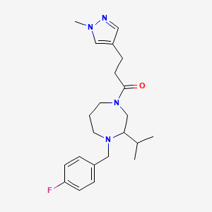 1-(4-fluorobenzyl)-2-isopropyl-4-[3-(1-methyl-1H-pyrazol-4-yl)propanoyl]-1,4-diazepane