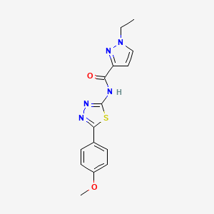 1-ethyl-N-[5-(4-methoxyphenyl)-1,3,4-thiadiazol-2-yl]-1H-pyrazole-3-carboxamide