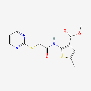 methyl 5-methyl-2-{[(2-pyrimidinylthio)acetyl]amino}-3-thiophenecarboxylate