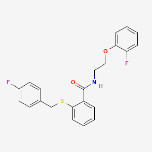 2-[(4-fluorobenzyl)thio]-N-[2-(2-fluorophenoxy)ethyl]benzamide