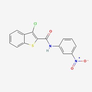 3-chloro-N-(3-nitrophenyl)-1-benzothiophene-2-carboxamide