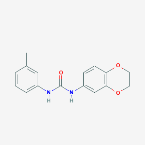 1-(2,3-Dihydro-1,4-benzodioxin-6-yl)-3-(3-methylphenyl)urea