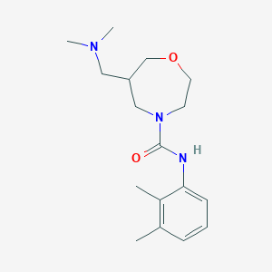 6-[(dimethylamino)methyl]-N-(2,3-dimethylphenyl)-1,4-oxazepane-4-carboxamide