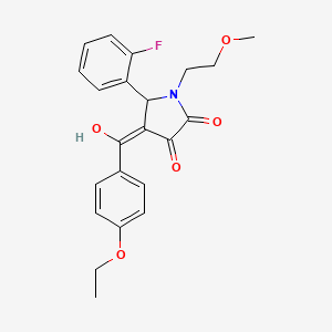 4-(4-ethoxybenzoyl)-5-(2-fluorophenyl)-3-hydroxy-1-(2-methoxyethyl)-1,5-dihydro-2H-pyrrol-2-one