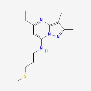 5-ethyl-2,3-dimethyl-N-[3-(methylthio)propyl]pyrazolo[1,5-a]pyrimidin-7-amine