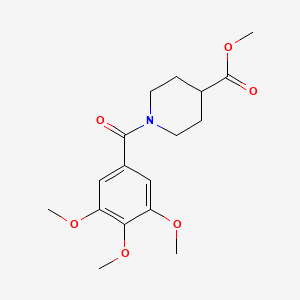 molecular formula C17H23NO6 B5389184 methyl 1-(3,4,5-trimethoxybenzoyl)-4-piperidinecarboxylate 