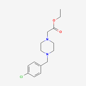 molecular formula C15H21ClN2O2 B5389313 ETHYL 2-[4-(4-CHLOROBENZYL)PIPERAZINO]ACETATE 