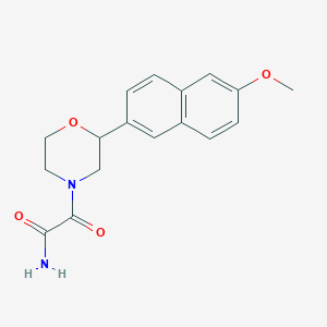 2-[2-(6-methoxy-2-naphthyl)morpholin-4-yl]-2-oxoacetamide