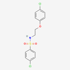 4-chloro-N-[2-(4-chlorophenoxy)ethyl]benzenesulfonamide