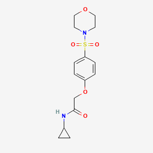 N-cyclopropyl-2-[4-(4-morpholinylsulfonyl)phenoxy]acetamide