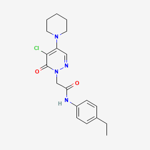 2-[5-chloro-6-oxo-4-(1-piperidinyl)-1(6H)-pyridazinyl]-N-(4-ethylphenyl)acetamide