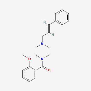 (2-METHOXYPHENYL){4-[(E)-3-PHENYL-2-PROPENYL]PIPERAZINO}METHANONE