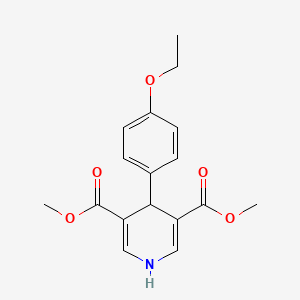 molecular formula C17H19NO5 B5390389 Dimethyl 4-(4-ethoxyphenyl)-1,4-dihydropyridine-3,5-dicarboxylate CAS No. 6368-52-1