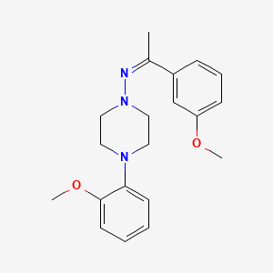 (Z)-1-(3-methoxyphenyl)-N-[4-(2-methoxyphenyl)piperazin-1-yl]ethanimine