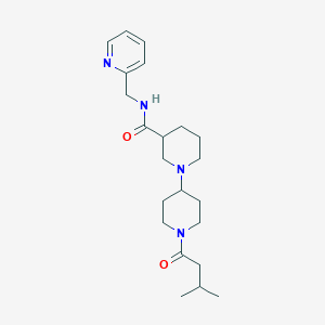 1'-(3-methylbutanoyl)-N-(pyridin-2-ylmethyl)-1,4'-bipiperidine-3-carboxamide