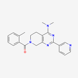 N,N-dimethyl-7-(2-methylbenzoyl)-2-pyridin-3-yl-5,6,7,8-tetrahydropyrido[3,4-d]pyrimidin-4-amine