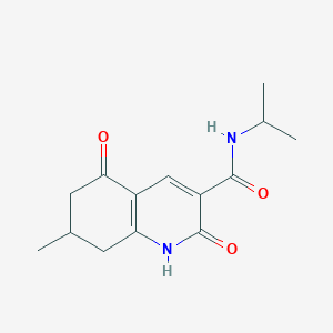 N~3~-ISOPROPYL-7-METHYL-2,5-DIOXO-1,2,5,6,7,8-HEXAHYDRO-3-QUINOLINECARBOXAMIDE