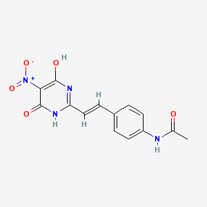 N-{4-[2-(4-hydroxy-5-nitro-6-oxo-1,6-dihydro-2-pyrimidinyl)vinyl]phenyl}acetamide