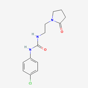 N-(4-chlorophenyl)-N'-[2-(2-oxo-1-pyrrolidinyl)ethyl]urea