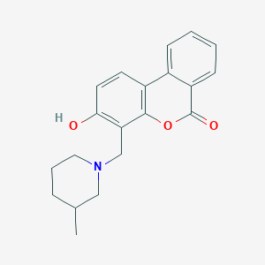 3-hydroxy-4-[(3-methylpiperidino)methyl]-6H-benzo[c]chromen-6-one