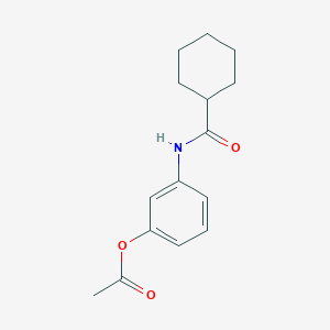 3-[(cyclohexylcarbonyl)amino]phenyl acetate