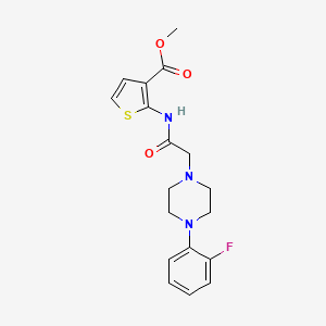 methyl 2-({[4-(2-fluorophenyl)-1-piperazinyl]acetyl}amino)-3-thiophenecarboxylate