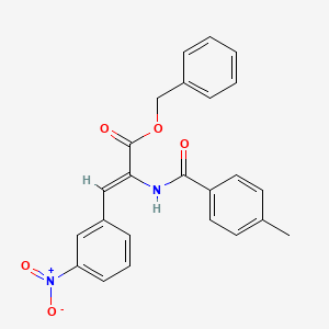 molecular formula C24H20N2O5 B5391352 benzyl (Z)-2-[(4-methylbenzoyl)amino]-3-(3-nitrophenyl)prop-2-enoate 