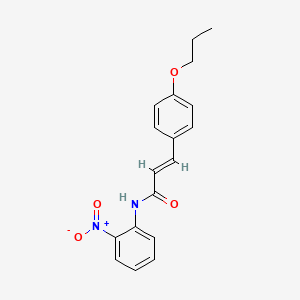 N-(2-nitrophenyl)-3-(4-propoxyphenyl)acrylamide