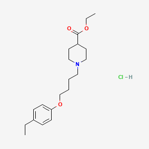 Ethyl 1-[4-(4-ethylphenoxy)butyl]piperidine-4-carboxylate;hydrochloride