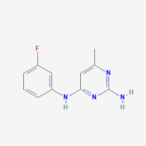 N~4~-(3-fluorophenyl)-6-methyl-2,4-pyrimidinediamine