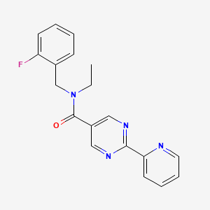 N-ethyl-N-(2-fluorobenzyl)-2-pyridin-2-ylpyrimidine-5-carboxamide