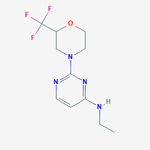 N-ethyl-2-[2-(trifluoromethyl)morpholin-4-yl]pyrimidin-4-amine