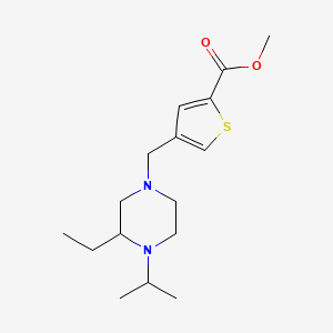 methyl 4-[(3-ethyl-4-isopropyl-1-piperazinyl)methyl]-2-thiophenecarboxylate