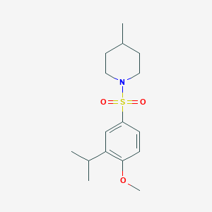 1-[(3-isopropyl-4-methoxyphenyl)sulfonyl]-4-methylpiperidine