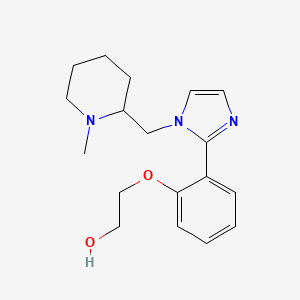 2-(2-{1-[(1-methylpiperidin-2-yl)methyl]-1H-imidazol-2-yl}phenoxy)ethanol