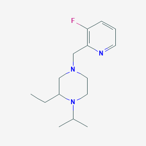 2-ethyl-4-[(3-fluoro-2-pyridinyl)methyl]-1-isopropylpiperazine