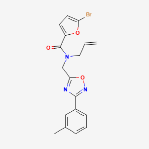 N-allyl-5-bromo-N-{[3-(3-methylphenyl)-1,2,4-oxadiazol-5-yl]methyl}-2-furamide