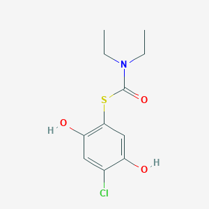 molecular formula C11H14ClNO3S B5391755 S-(4-chloro-2,5-dihydroxyphenyl) diethylthiocarbamate 