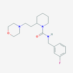 N-(3-fluorobenzyl)-2-[2-(4-morpholinyl)ethyl]-1-piperidinecarboxamide