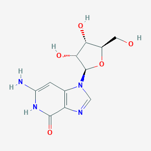 molecular formula C11H14N4O5 B053920 3-Deazaguanosine CAS No. 56039-11-3