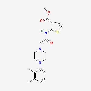 molecular formula C20H25N3O3S B5392039 methyl 2-({[4-(2,3-dimethylphenyl)-1-piperazinyl]acetyl}amino)-3-thiophenecarboxylate 