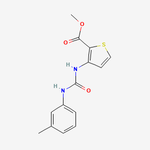 molecular formula C14H14N2O3S B5392188 METHYL 3-[(3-TOLUIDINOCARBONYL)AMINO]-2-THIOPHENECARBOXYLATE 