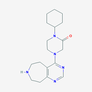 1-cyclohexyl-4-(6,7,8,9-tetrahydro-5H-pyrimido[4,5-d]azepin-4-yl)-2-piperazinone dihydrochloride