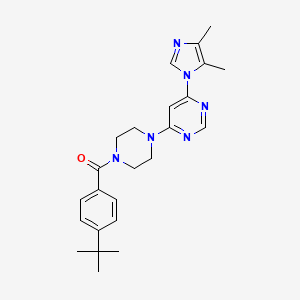 4-[4-(4-tert-butylbenzoyl)-1-piperazinyl]-6-(4,5-dimethyl-1H-imidazol-1-yl)pyrimidine