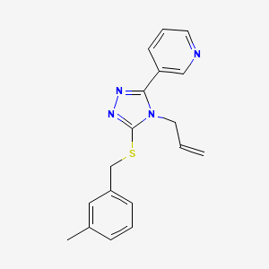 3-{4-ALLYL-5-[(3-METHYLBENZYL)SULFANYL]-4H-1,2,4-TRIAZOL-3-YL}PYRIDINE