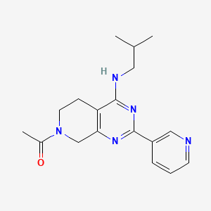 7-acetyl-N-isobutyl-2-pyridin-3-yl-5,6,7,8-tetrahydropyrido[3,4-d]pyrimidin-4-amine